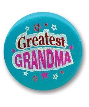 Greatest Grandma Satin Button