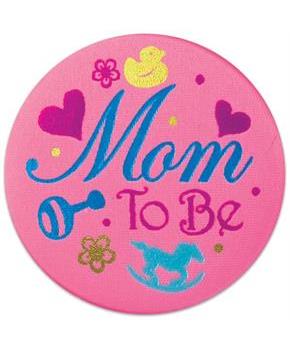 Mom To Be Satin Button