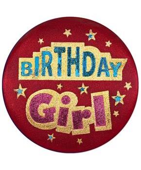 Birthday Girl Satin Button