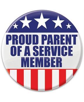 Proud Parent Of A Service Member Button