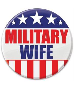 Military Wife Button