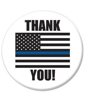 Thank You! Law Enforcement Button