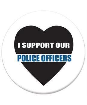 I Support Our Police Officers Button