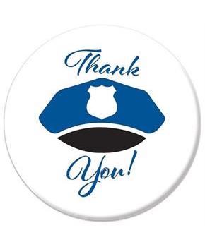 Thank You! Law Enforcement Button