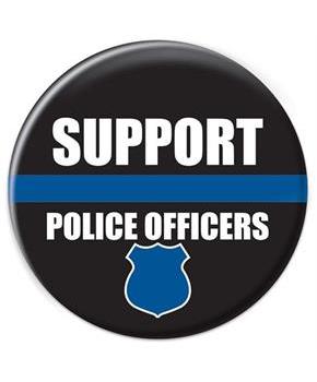 Support Police Officers Button