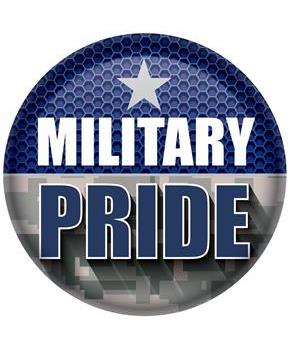 Military Pride Button