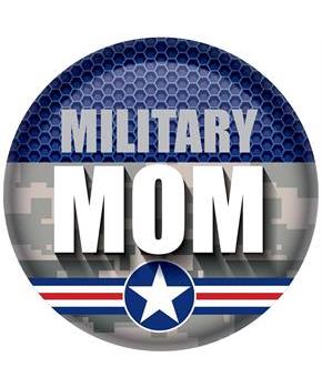 Military Mom Button