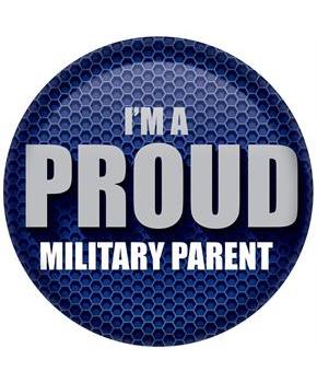 I'm A Proud Military Parent Button