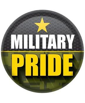 Military Pride Button