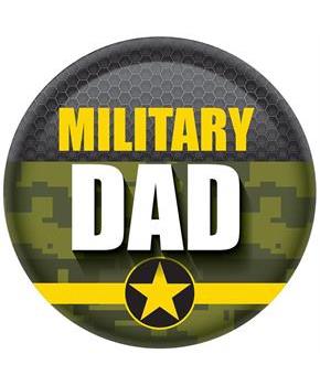 Military Dad Button