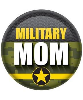 Military Mom Button