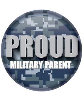 Proud Military Parent Button