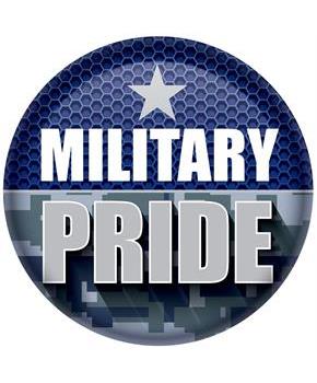 Military Pride Button