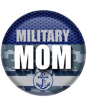 Military Mom Button