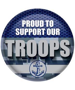 Proud To Support Our Troops Button