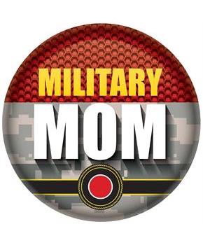 Military Mom Button