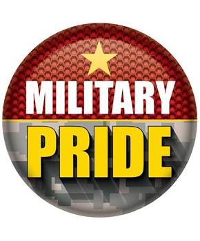 Military Pride Button
