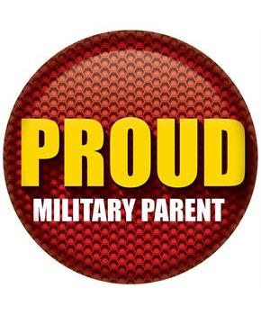 Proud Military Parent Button