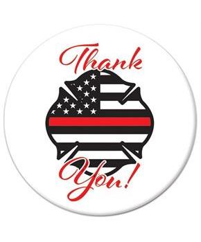 Thank You! Firefighters Button