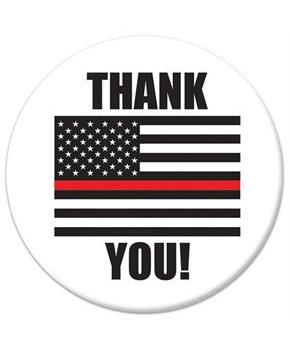 Thank You! Firefighters Button