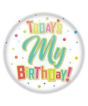 Today's My Birthday Button