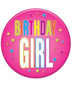 Birthday Girl Button
