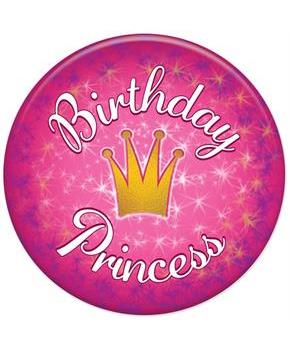 Birthday Princess Button