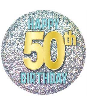 50th Birthday Button