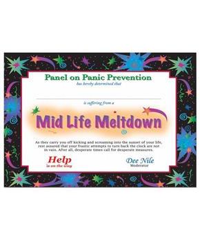 Midlife Meltdown Certificate