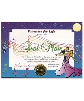 Soul Mate Certificate