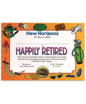 Happily Retired Certificate