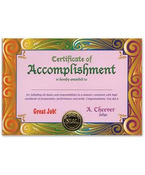 Certificate Of Accomplishment
