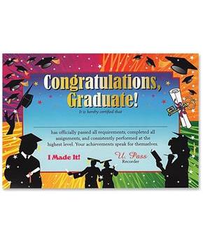Congratulations Graduate Certificate