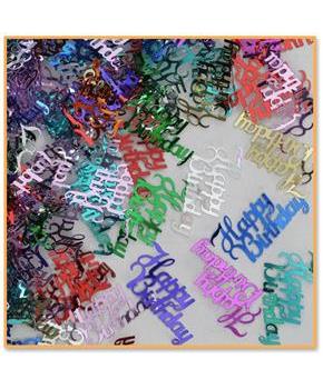 Fancy Happy Birthday Confetti