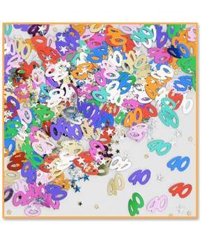 40 & Stars Confetti