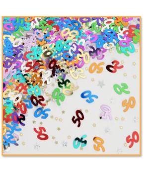 50 & Stars Confetti
