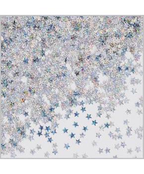 Silver Holographic Stars Confetti