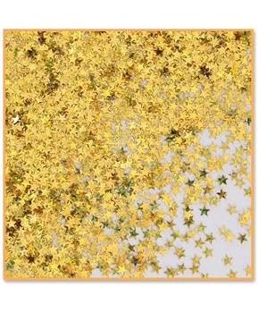 Gold Holographic Stars Confetti