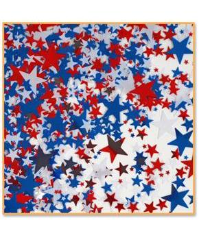 Red, White & Blue Stars Confetti