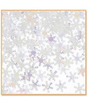 Iridescent Snowflakes Confetti