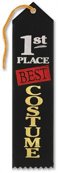 Best Costume "1st" Place Award Ribbon