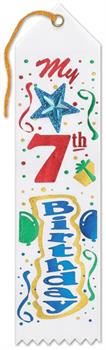 My "7th" Birthday Jeweled Ribbon