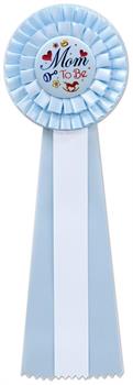Blue Mom To Be Deluxe Rosette