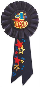 #1 Dad Rosette