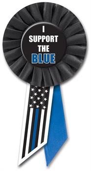 I Support The Blue Rosette
