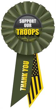 Support Our Troops Rosette