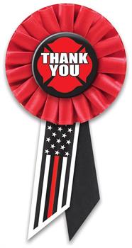 Thank You Firefighters Rosette