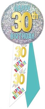 30th Birthday Rosette