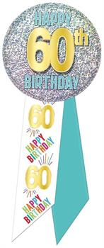 60th Birthday Rosette