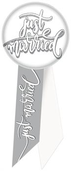 Just Married Rosette